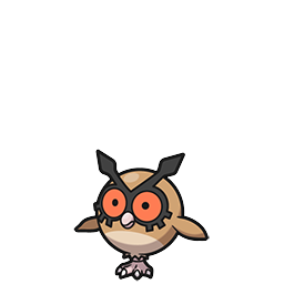 Hoothoot w grze Brilliant Diamond / Shining Pearl