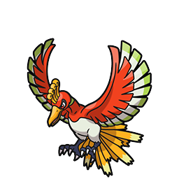 Ho-Oh w grze Brilliant Diamond / Shining Pearl