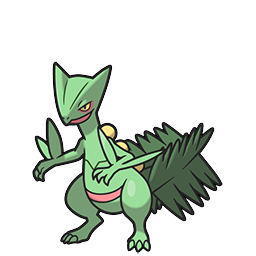 Sceptile w grze Brilliant Diamond / Shining Pearl