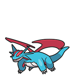 Salamence w grze Brilliant Diamond / Shining Pearl