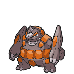 Rhyperior w grze Brilliant Diamond / Shining Pearl