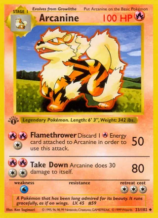 Arcanine, Base