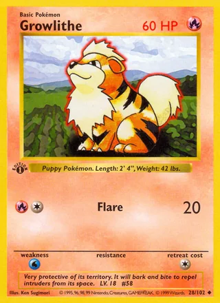 Growlithe, Base