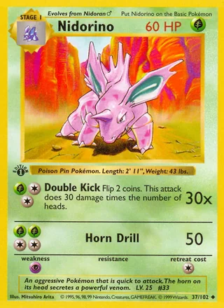Nidorino, Base