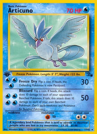 Articuno, Fossil