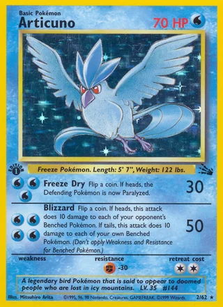 Articuno, Fossil