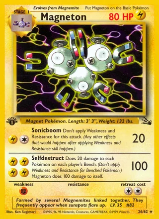 Magneton, Fossil