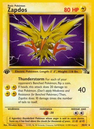 Zapdos, Fossil