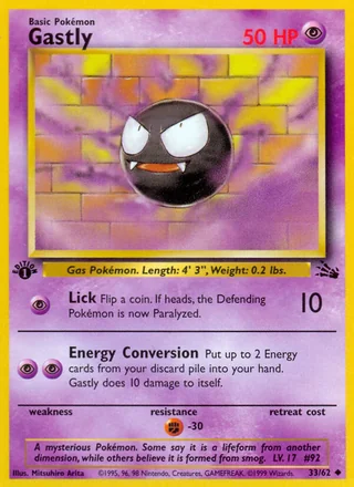 Gastly, Fossil