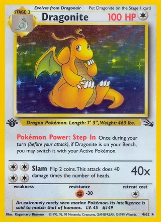 Dragonite, Fossil