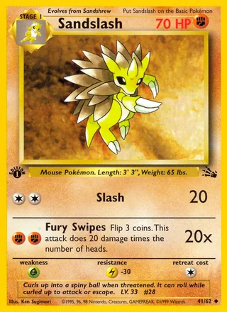 Sandslash, Fossil