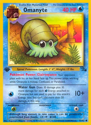 Omanyte, Fossil