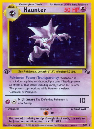 Haunter, Fossil