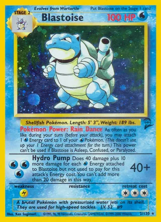 Blastoise, Base Set 2