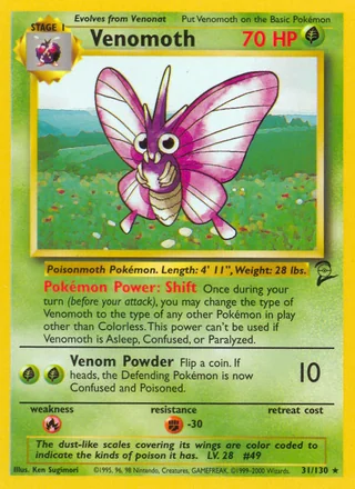 Venomoth, Base Set 2