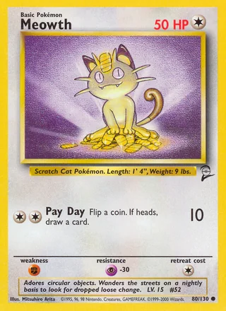 Meowth, Base Set 2