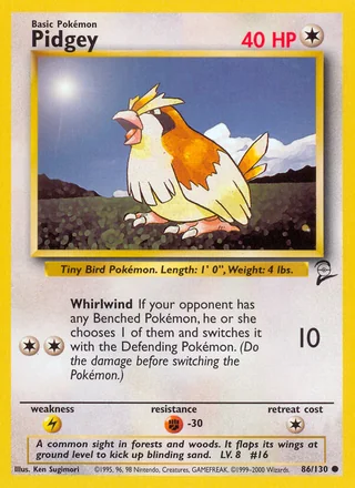 Pidgey, Base Set 2