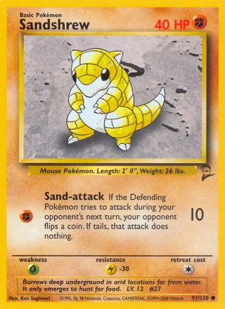Sandshrew, Base Set 2