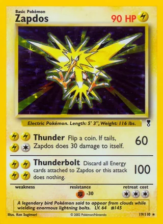 Zapdos, Legendary Collection