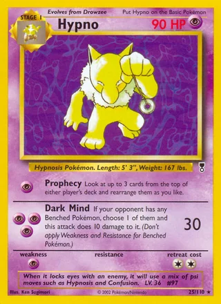 Hypno, Legendary Collection