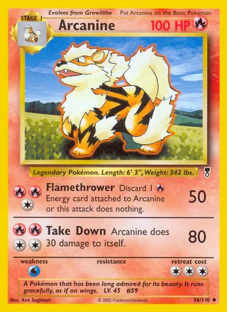 Arcanine, Legendary Collection