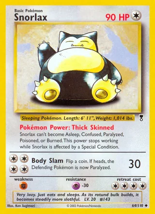 Snorlax, Legendary Collection
