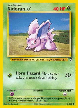 Nidoran ♂, Legendary Collection