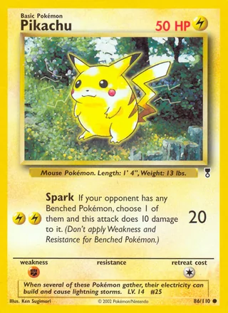 Pikachu, Legendary Collection