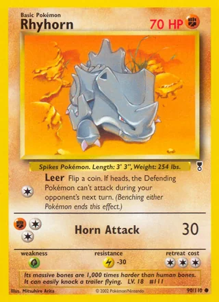 Rhyhorn, Legendary Collection