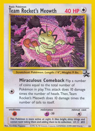 Team Rocket's Meowth, Wizards Black Star Promos