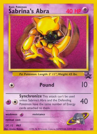 Sabrina's Abra, Wizards Black Star Promos
