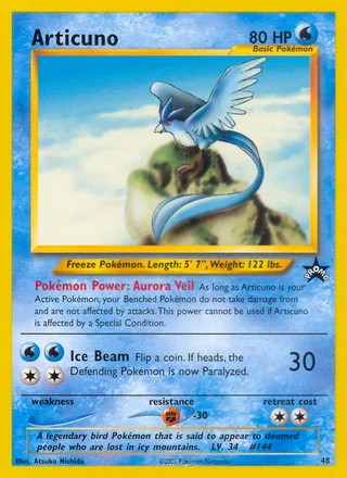 Articuno, Wizards Black Star Promos