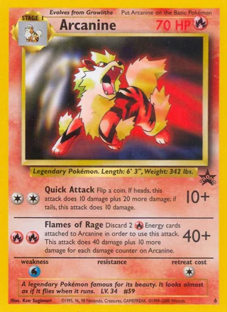 Arcanine, Wizards Black Star Promos