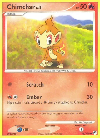 Chimchar, Diamond & Pearl