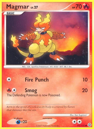 Magmar, Secret Wonders