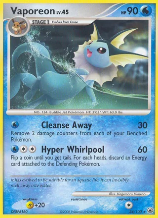 Vaporeon, Majestic Dawn