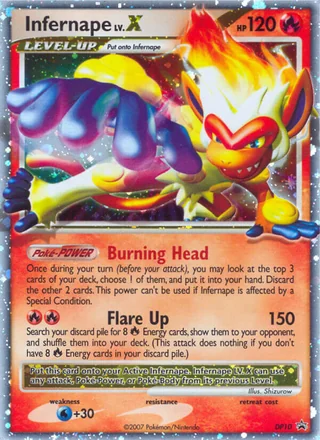 Infernape LV.X, DP Black Star Promos