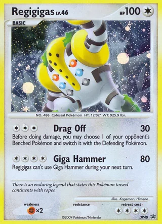 Regigigas, DP Black Star Promos
