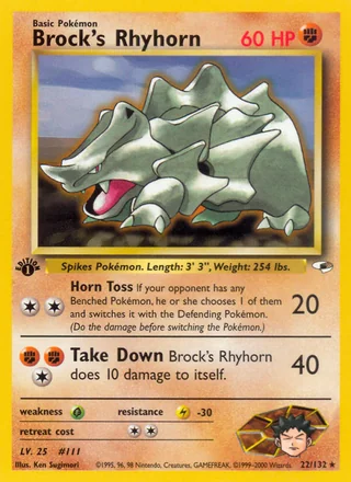 Brock's Rhyhorn, Gym Heroes