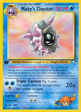 Misty's Cloyster, Gym Heroes