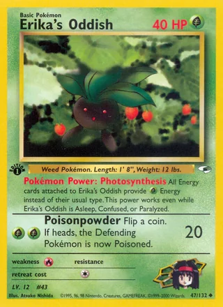 Erika's Oddish, Gym Heroes