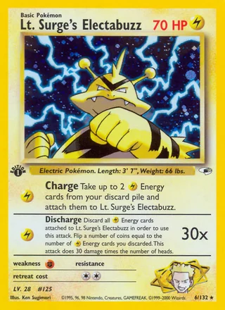 Lt. Surge's Electabuzz, Gym Heroes
