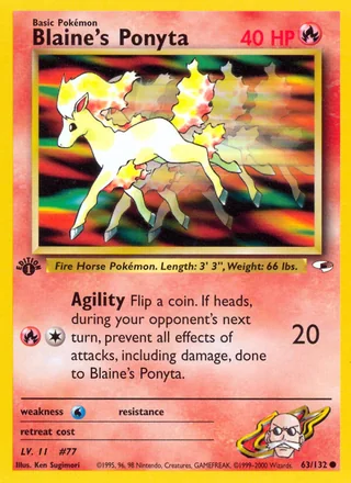 Blaine's Ponyta, Gym Heroes