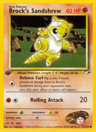 Brock's Sandshrew, Gym Heroes