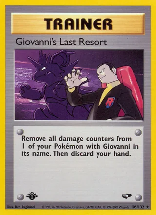 Giovanni's Last Resort, Gym Challenge