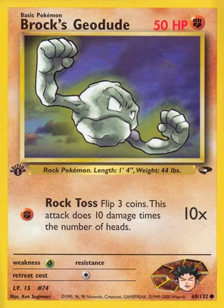 Brock's Geodude, Gym Challenge