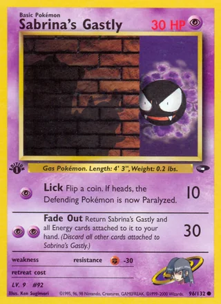 Sabrina's Gastly, Gym Challenge