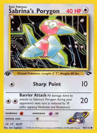 Sabrina's Porygon, Gym Challenge