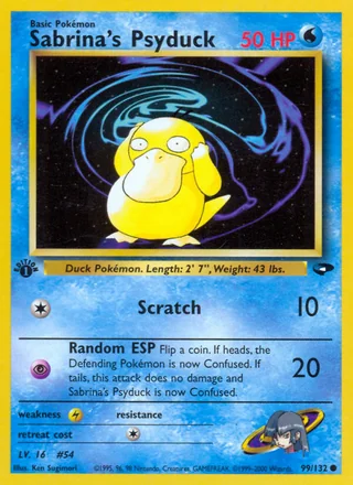 Sabrina's Psyduck, Gym Challenge