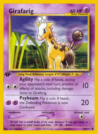 Girafarig, Neo Genesis